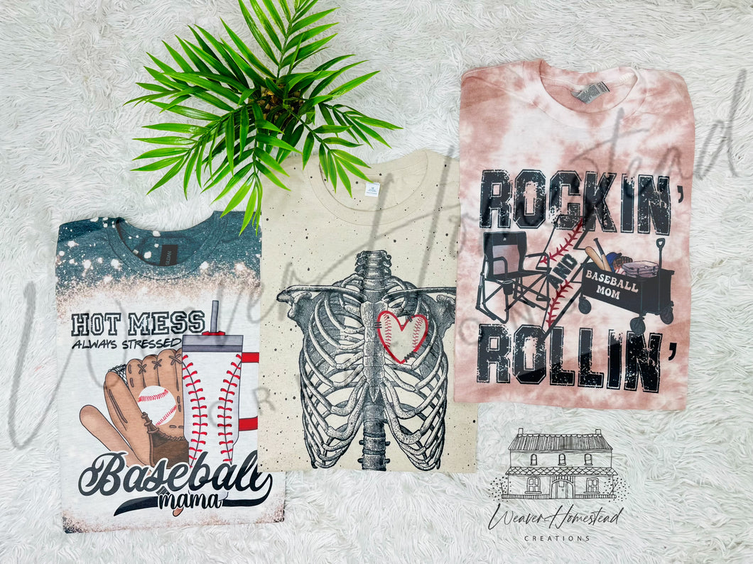 Baseball / Softball Mama Tee Bundle