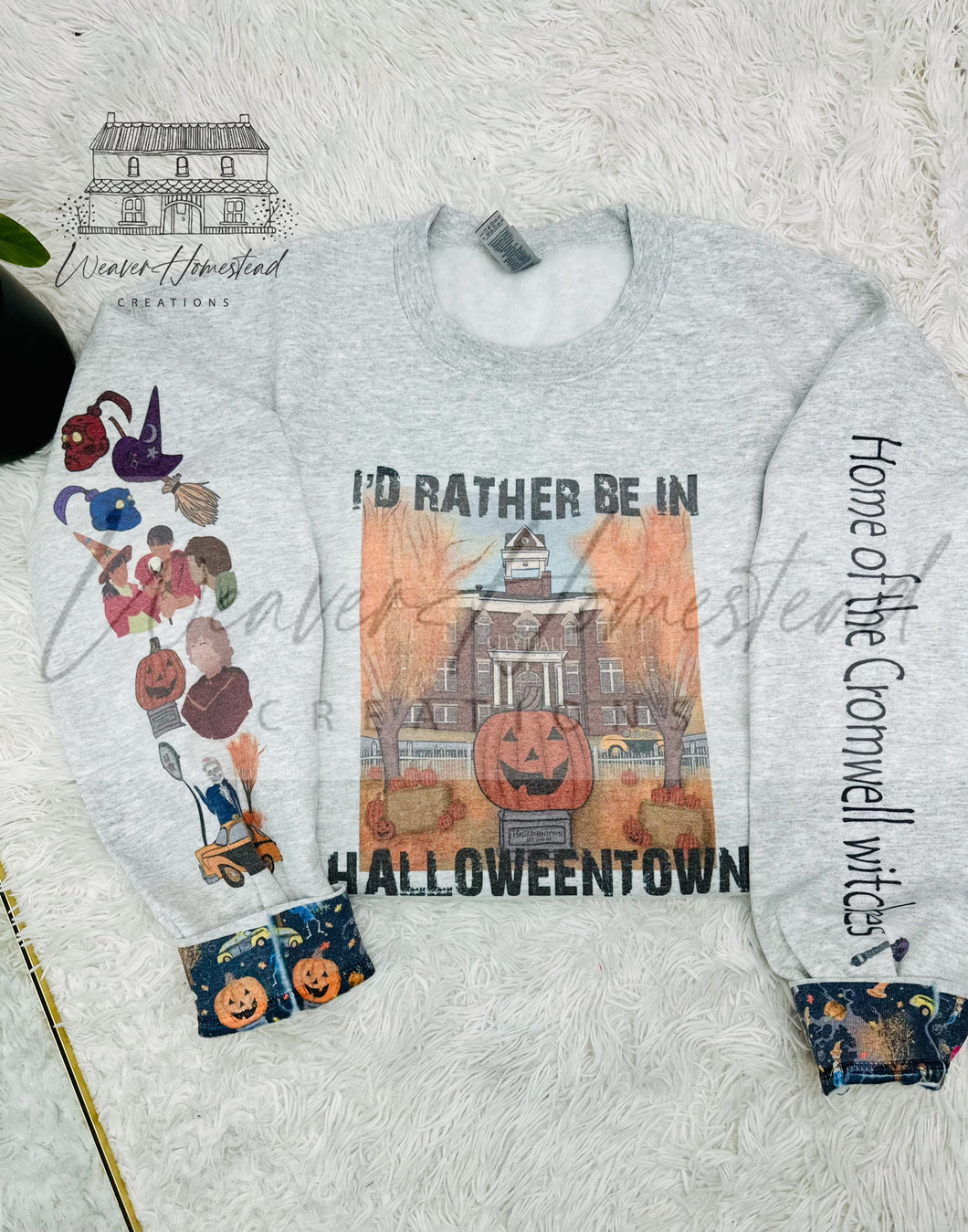 I’d Rather Be In Halloweentown w/ Sleeves + Cuff Pattern