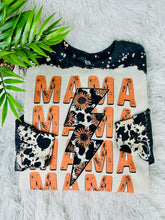 Load image into Gallery viewer, Mama Lightning Bolt Stack w/Cow Print  &amp; Floral Detail
