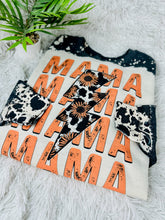 Load image into Gallery viewer, Mama Lightning Bolt Stack w/Cow Print  &amp; Floral Detail
