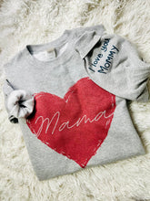 Load image into Gallery viewer, Mama Heart w/I Love You Mommy Sleeve
