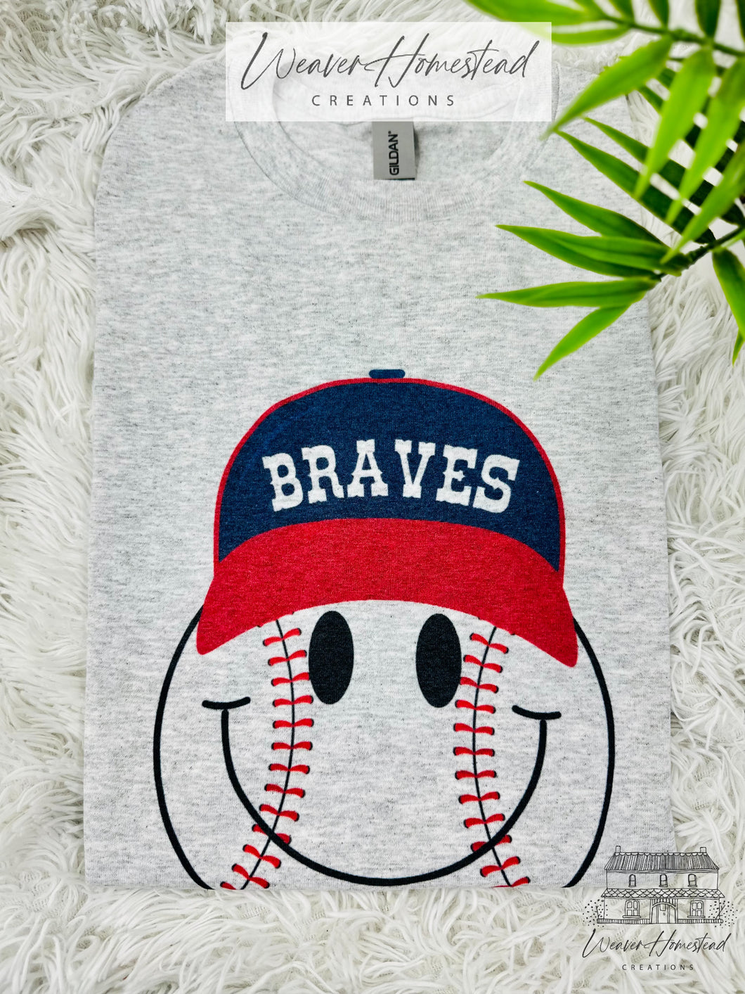 Braves Smiley w/Ball Cap